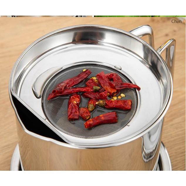 Bình dầu inox 304 1.6L thép không gỉ cao cấp - Gia dụng SG