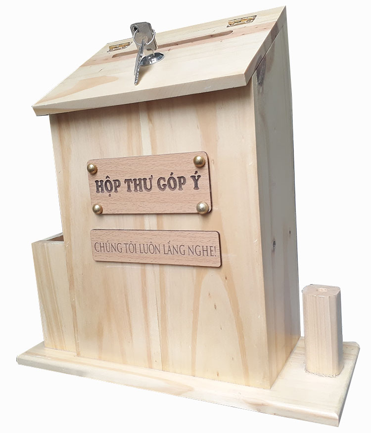 Thùng thư góp ý bằng gỗ cao cấp