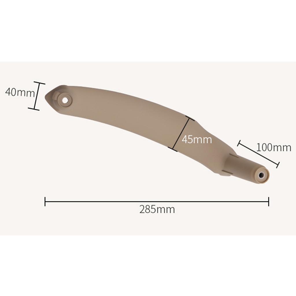 2pieces Inner Door Panel Handle Cover Replacement For E70 E72 X5 X6