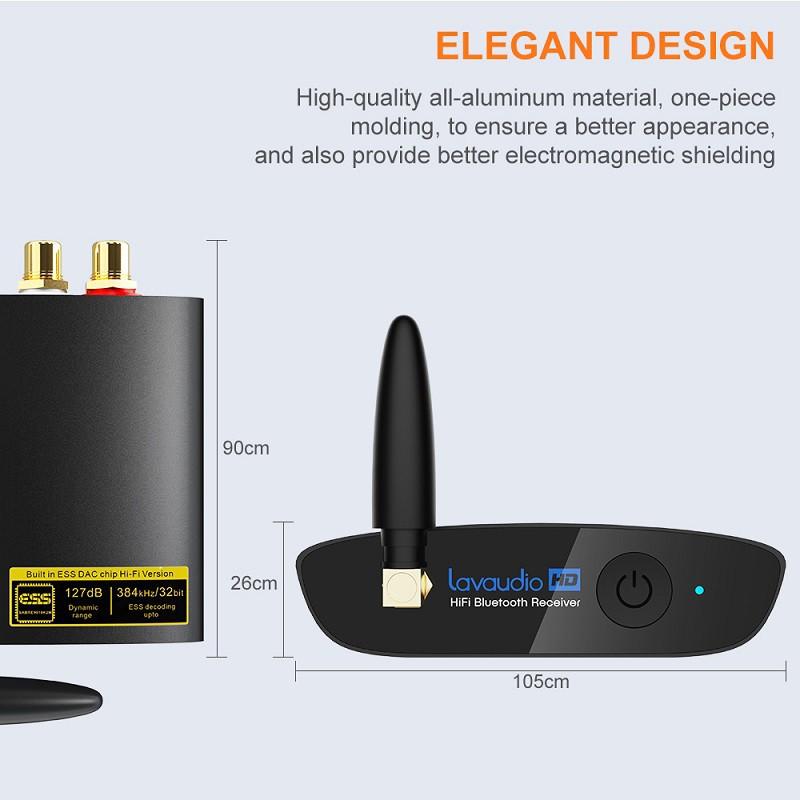 Bộ thu Bluetooth HiFi DS200Pro Đầu ra quang và RCA chuẩn LDAC