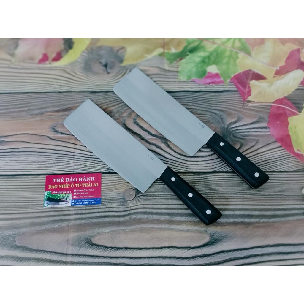Dao phay chặt gà nakiri thép trắng không rỉ BẢO HÀNH 1 NĂM