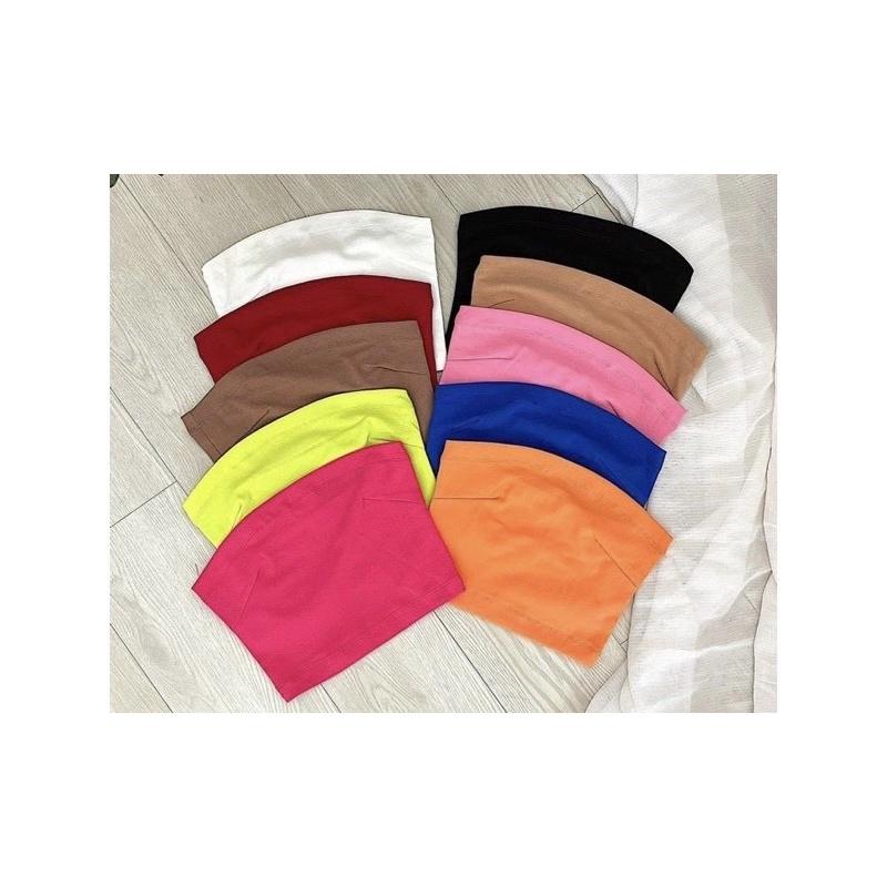 CHUCHACLOTHING áo ống trơn Basic chất thun Borip nhiều màu