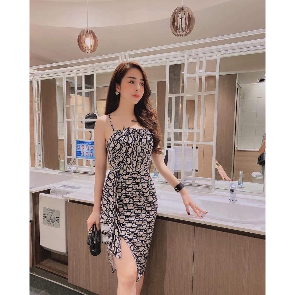 ĐẦM ÔM NỮ 2 DÂY XẾP LY PHỐI BÈO