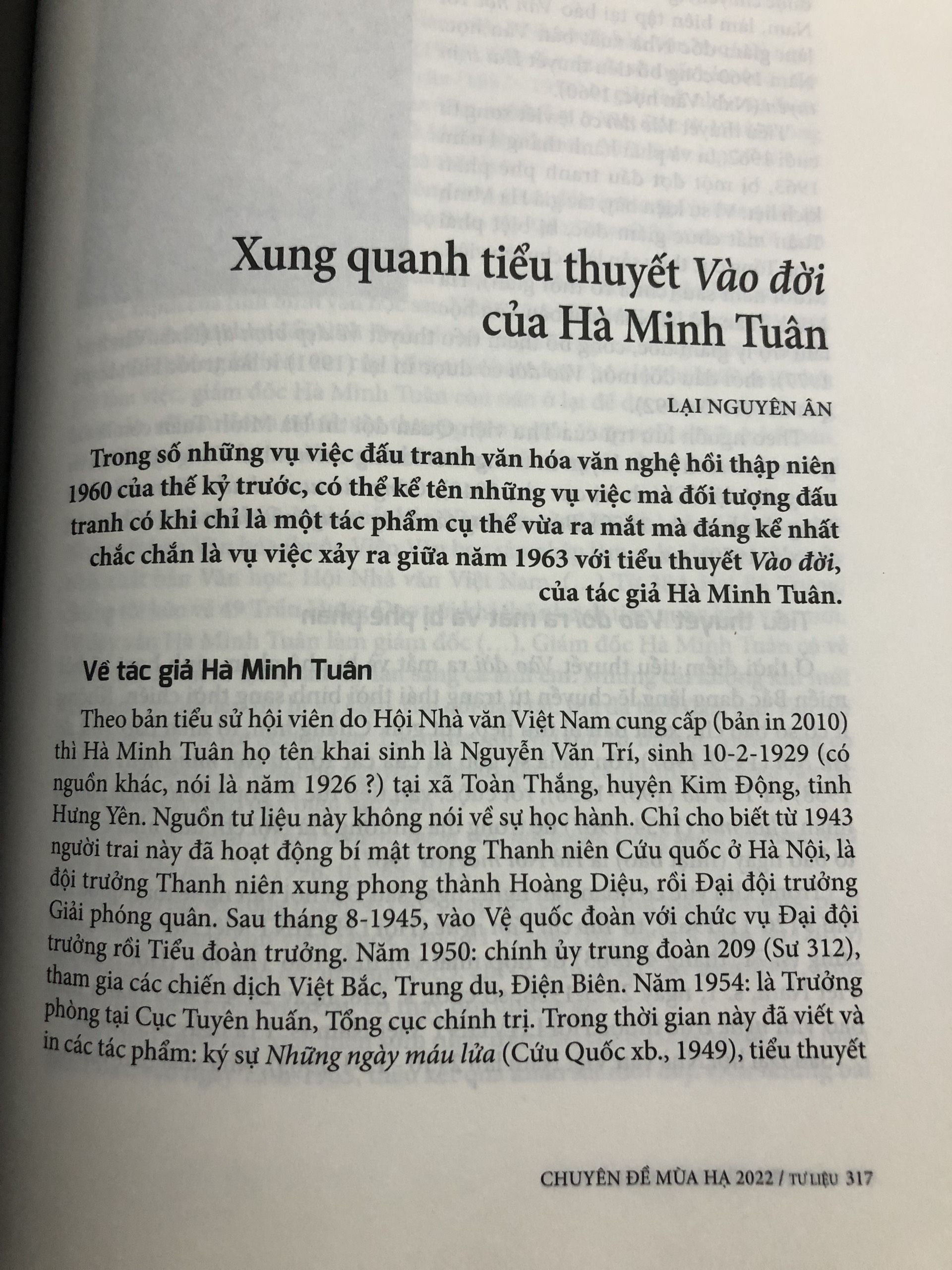 VIẾT VÀ ĐỌC MÙA HẠ 2022