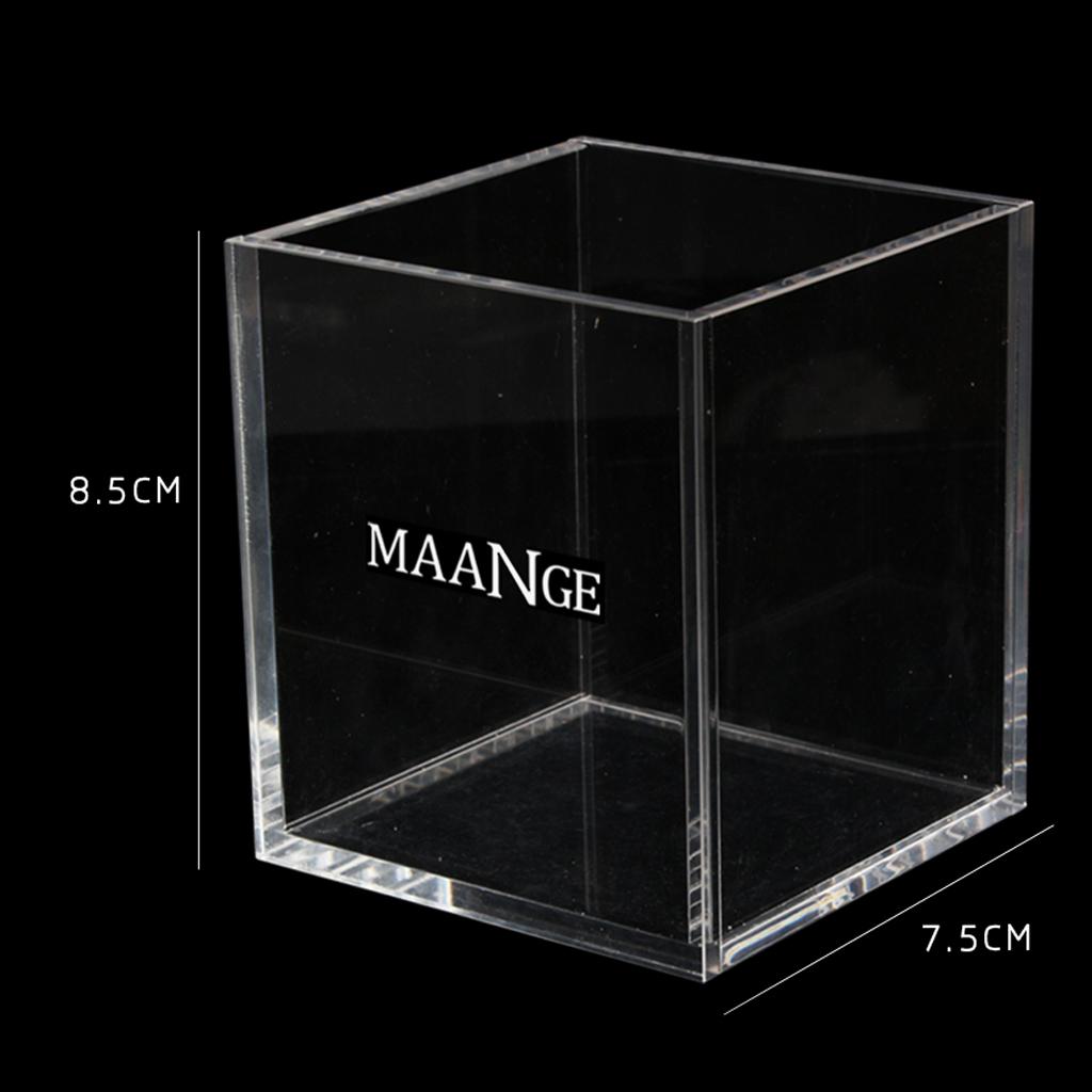 2pcs Clear Makeup Brush Holder Countertop Cosmetic Organizer Pencil Storage