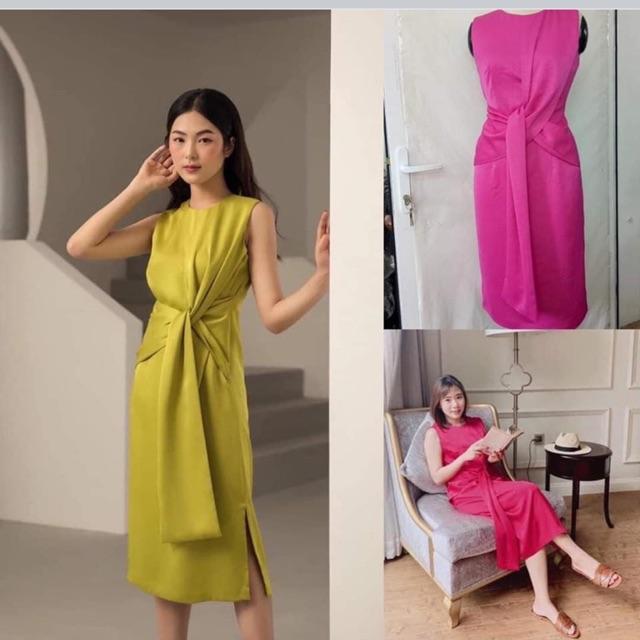 ĐẦM LỤA CAO CẤP XOẮN EO