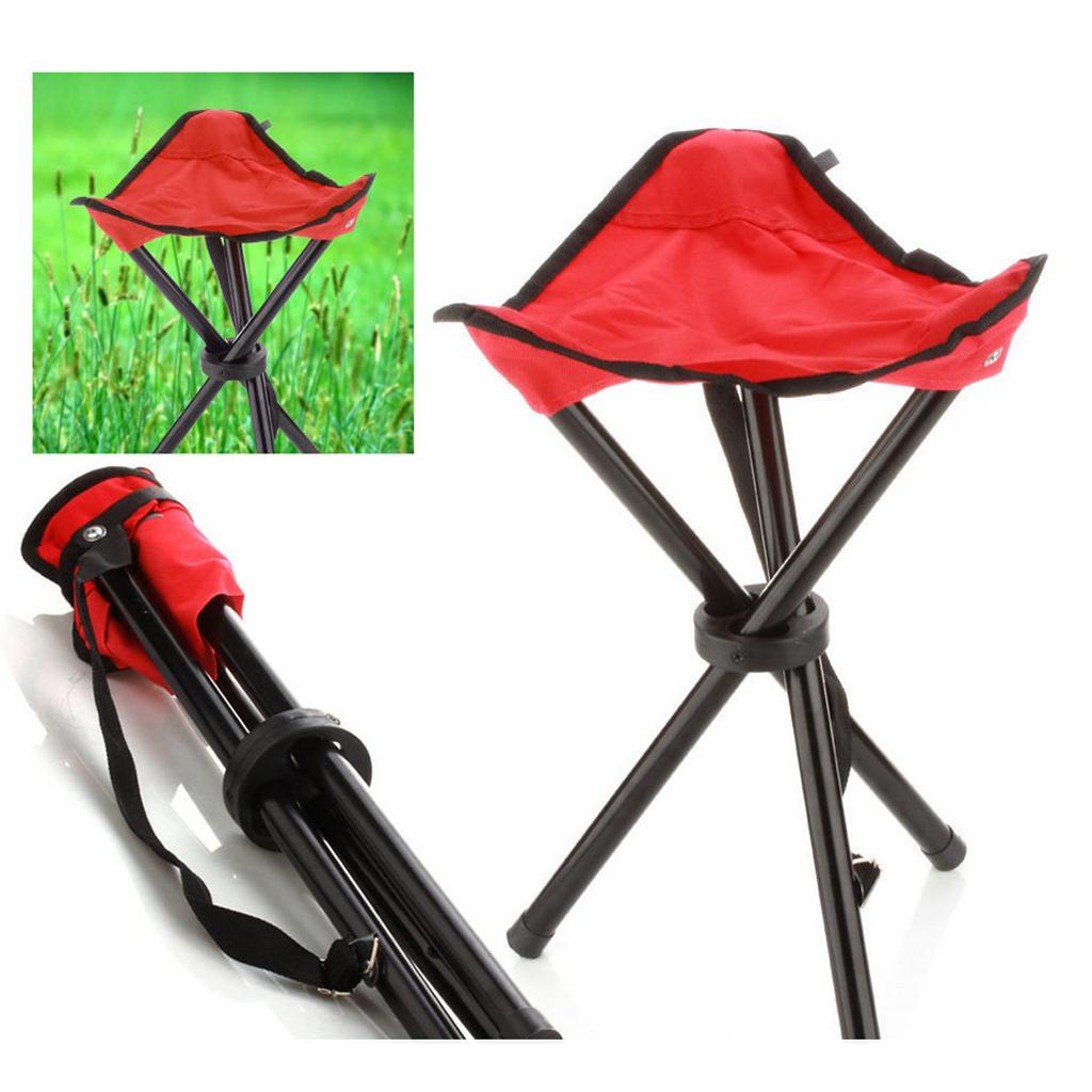 Folding Chair Hiking Fishing Lawn Portable Ultralight Chair Stool with 3 Leg