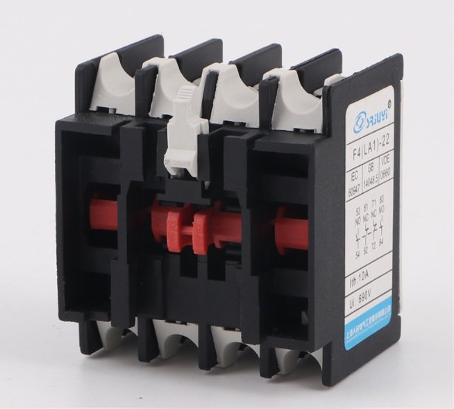 Tiếp điểm phụ contactor F4-11 ( 1NO+1NC ) , F4-22 ( 2NO+2NC), Tiếp điểm phụ lắp cho khởi động từ