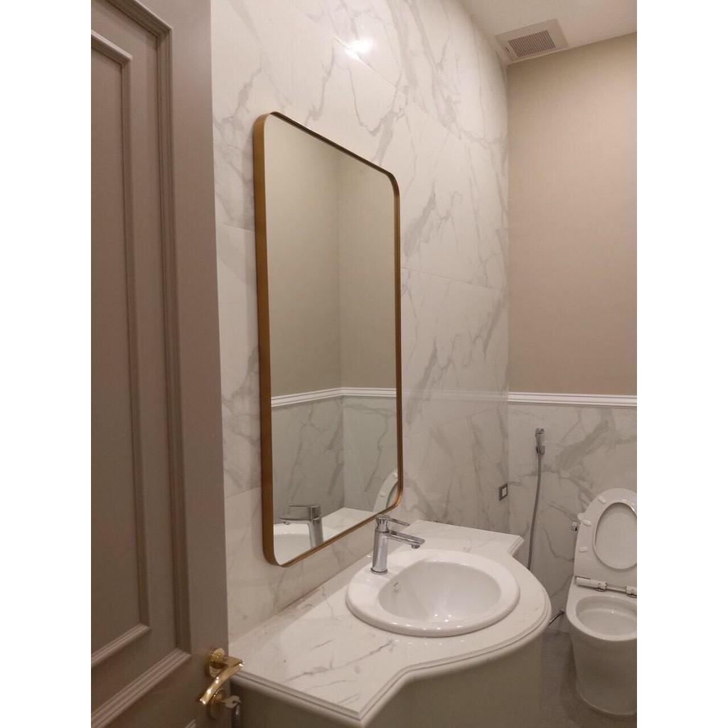 GƯƠNG HÌNH CHỮ NHẬT BO GÓC VIỀN NHÔM