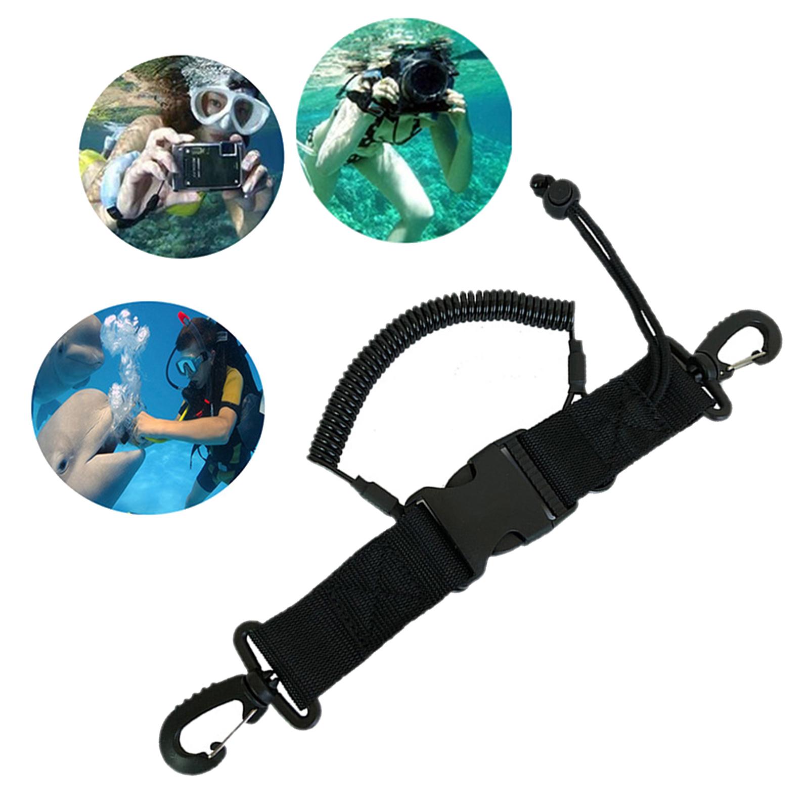 Fishing Lanyard Snappy Coil Lanyard W/ Clips,Quick Release Buckle for Camera