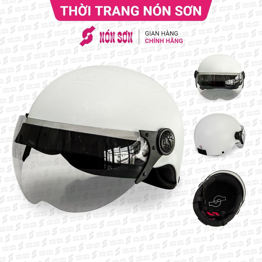 Mũ bảo hiểm có kính NÓN SƠN chính hãng KP-TR090