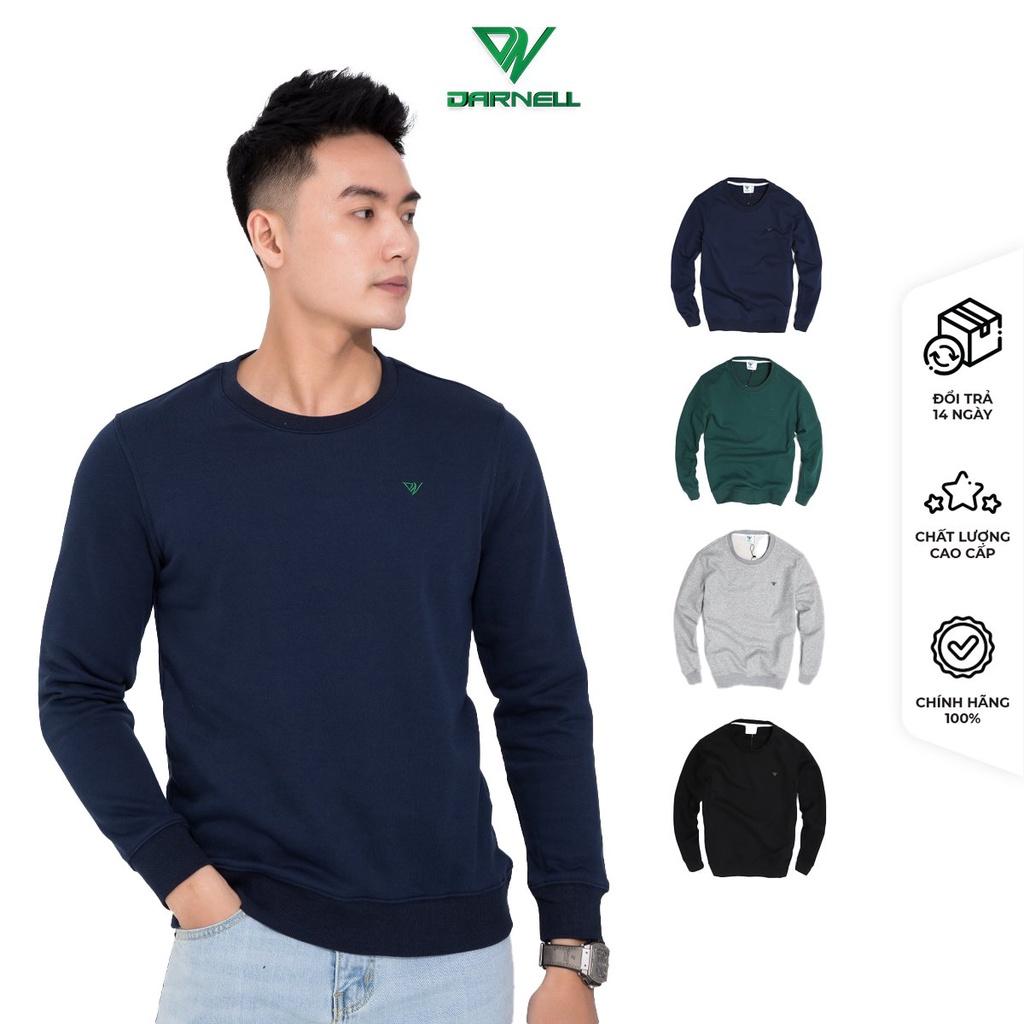 Áo Nỉ Nam Trơn Màu Darnell, Áo Sweater Hoodie Nam Chất Nỉ Dày Dặn Cao Cấp DN3011