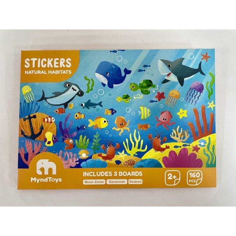 Bộ 160 Miếng Dán Stickers Myndtoys Cao Cấp 03 Chủ Đề An Toàn Cho Bé Từ 2 Tuổi