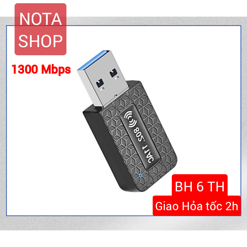 USB WIFI 3.0 AC 1200Mbps giúp Nâng cấp thu wifi 5G Gigabit -  cho máy bàn và laptop- BẢO HÀNH 3 THÁNG - Hàng nhập khẩu