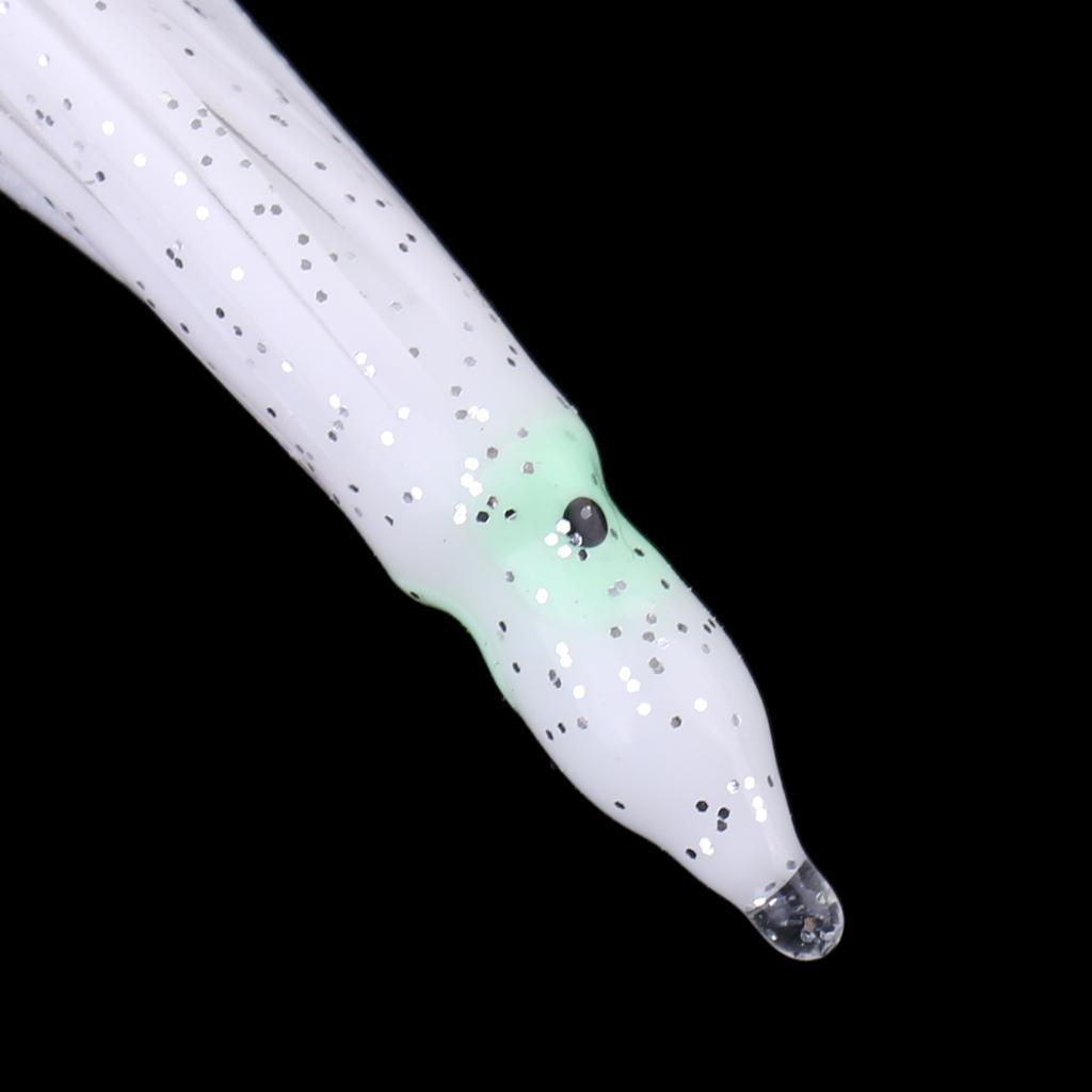 10 Pieces Squid Lure Soft Baits Octopus Squid Skirt Lure Fishing Tackle Saltwater A Necessary for Fishing Lovers
