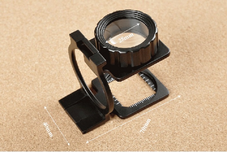Kính lúp để bàn 20x mini đa năng có thước đo hỗ trợ sửa chữa