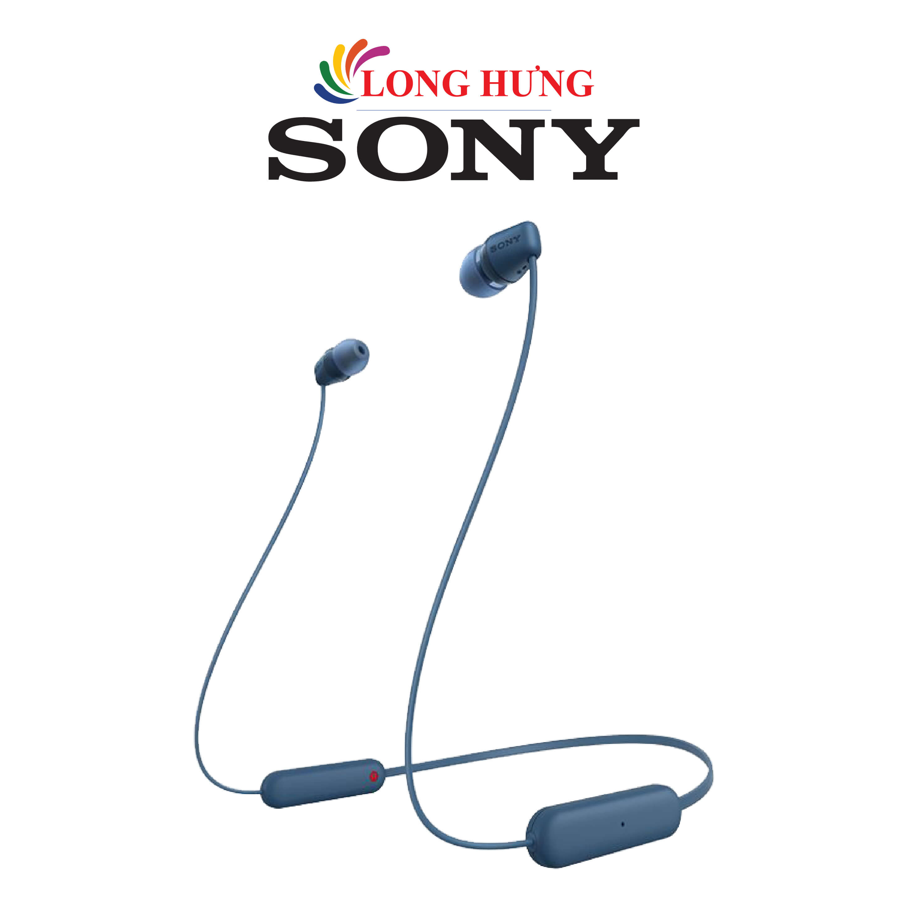 Tai nghe Bluetooth In-ear Sony WI-C100 – Hàng chính hãng – Xanh Dương