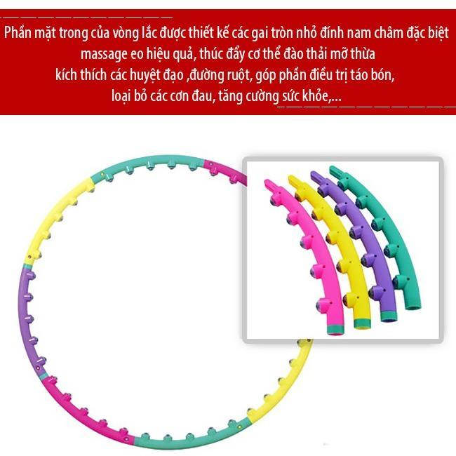 Vòng lắc eo hula hoop giảm béo bụng giá rẻ - Vòng lắc eo - massage giảm mỡ bụng (Nhiều màu)