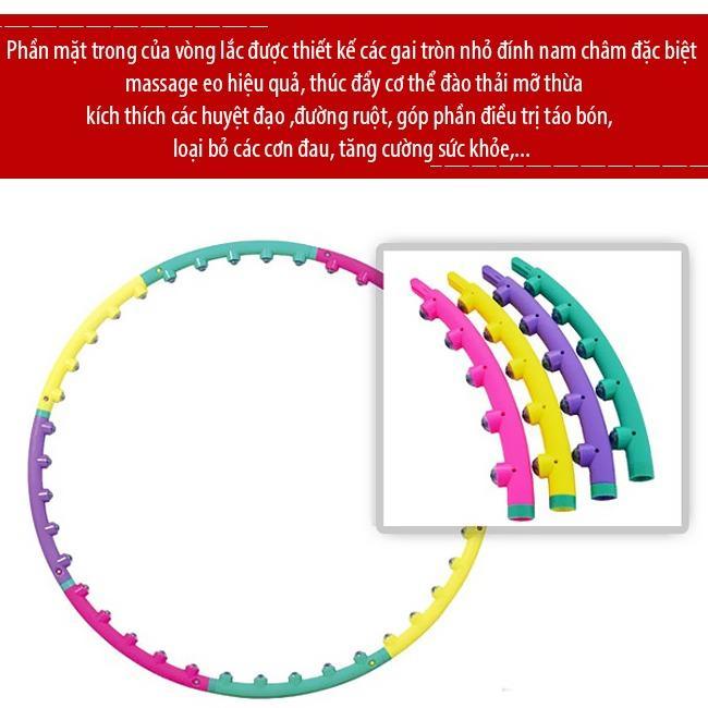 Vòng lắc eo hula hoop giảm béo bụng giá rẻ - Vòng lắc eo - massage giảm mỡ bụng (Nhiều màu)