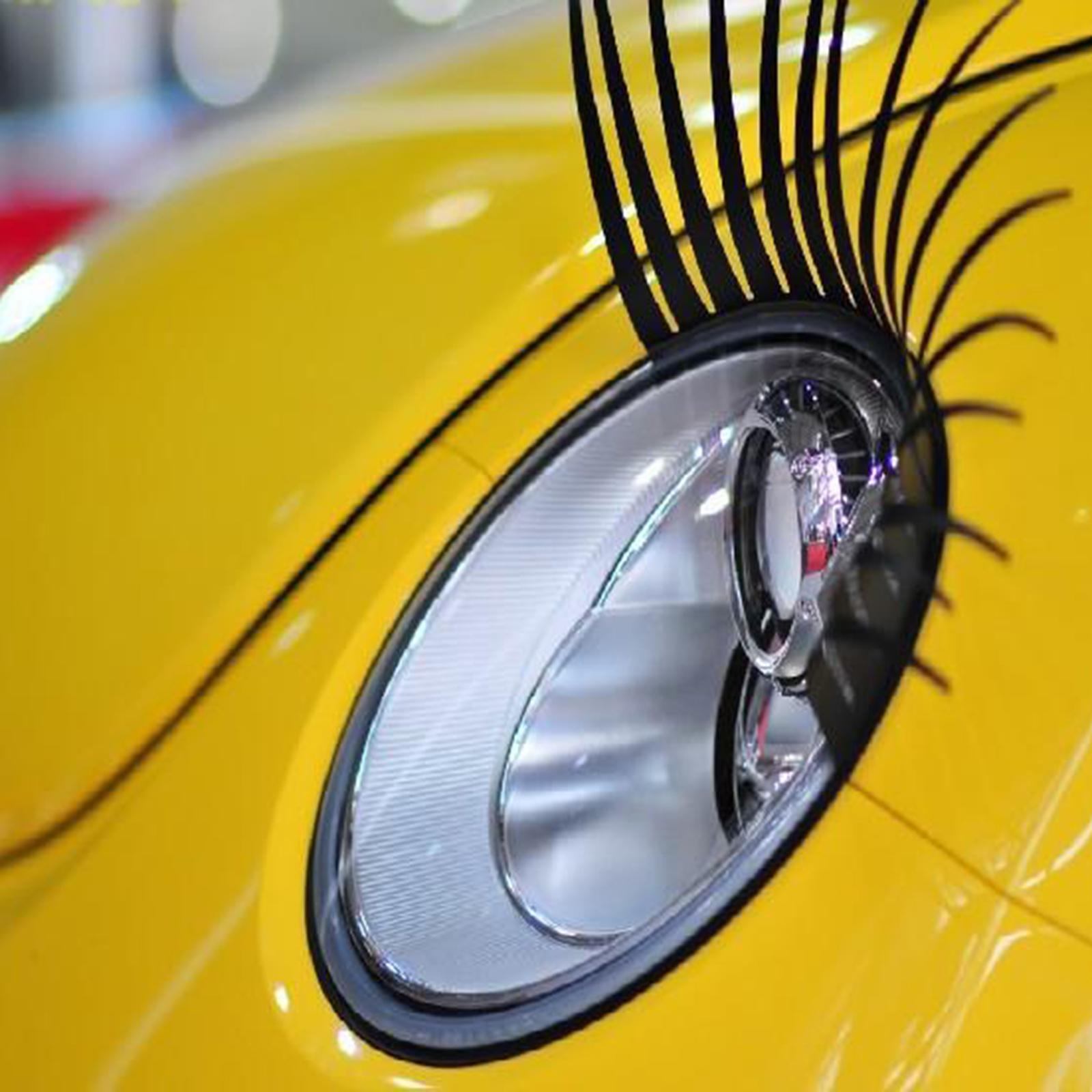 Car Headlight Eyelashes Automotive Accessories 3D Universal