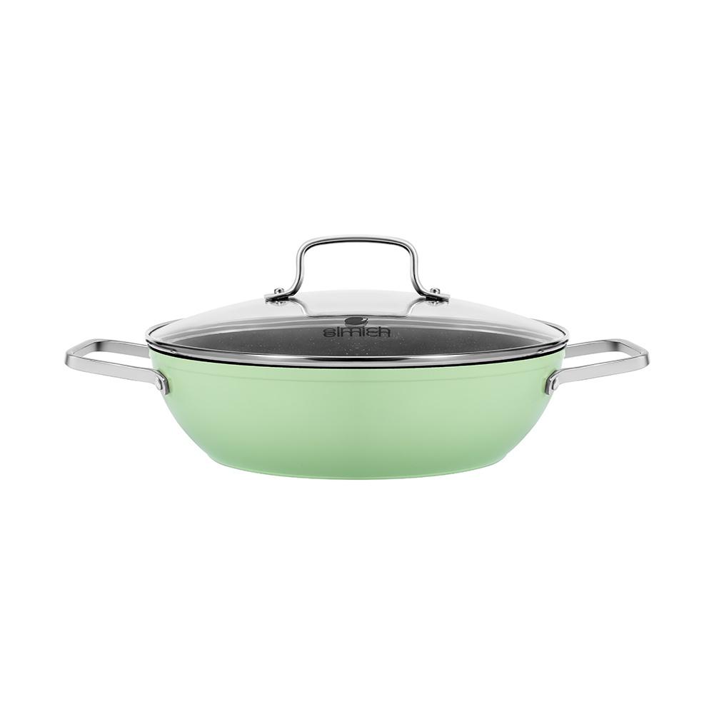 Nồi lẩu chống dính vân đá Elmich El-5553GY28 size 28cm  - Hàng chính hãng