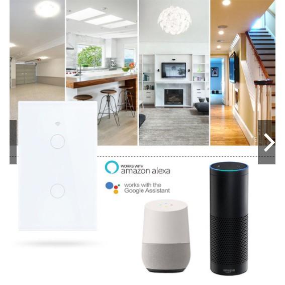Công Tắc Thông Minh Sử Dụng App. Smart Life/ Tuya 2,3 Nút Thế Hệ Mới Sử Dụng Sóng Wifi