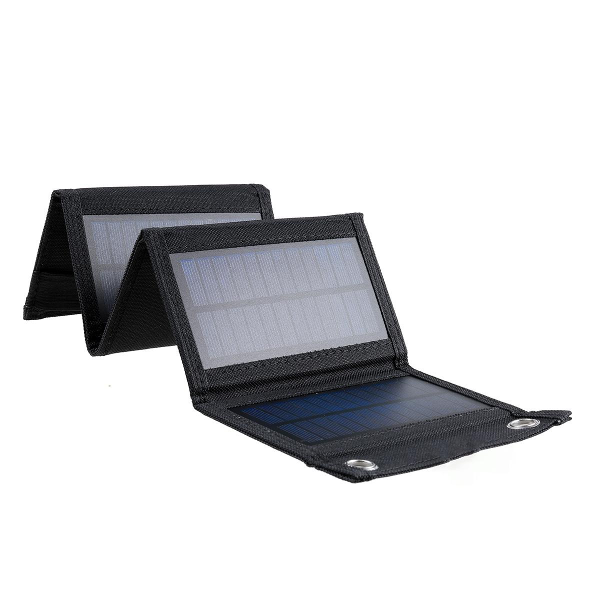 Bảng điều khiển năng lượng mặt trời Polysilicon hiệu suất cao có thể gập lại Excellway 150W Bộ sạc pin di động 5V Cổng USB Ngân hàng điện chống nước Màu sắc: 5 IN 1