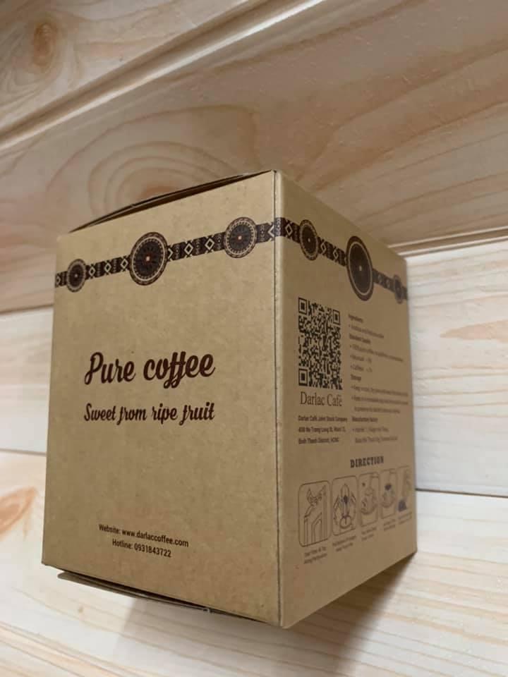 Cà phê túi lọc hiệu Darlac Café Hộp 150g (10 túi )