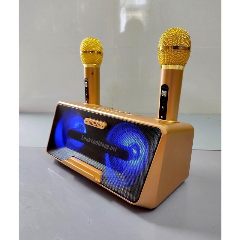 Loa Bluetooth SD-301 Plus. Âm Thanh To, Rõ Ràng, Kiểu Dáng Hình Hộp Cực Sang Trọng. Tặng Kèm 2 Tay Mic, Dễ Dàng Sử Dụng