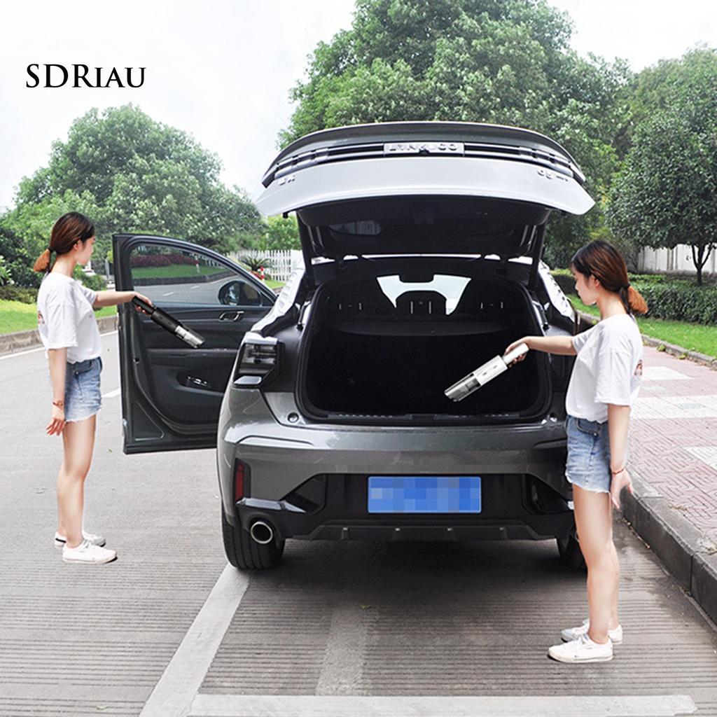 Máy Hút Bụi Mini Bằng Abs Không Dây Công Suất Cao Cho Xe Hơi