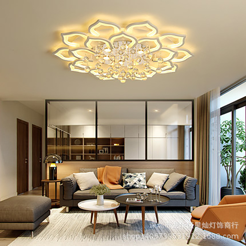 Đèn mâm áp trần kiểu dáng sang trọng tinh tế tạo điểm nhấn cho nhà có trần thấp, đèn mâm led đa sắc điều khiển từ xa nhiều chế độ sáng khung Acrylic siêu bền