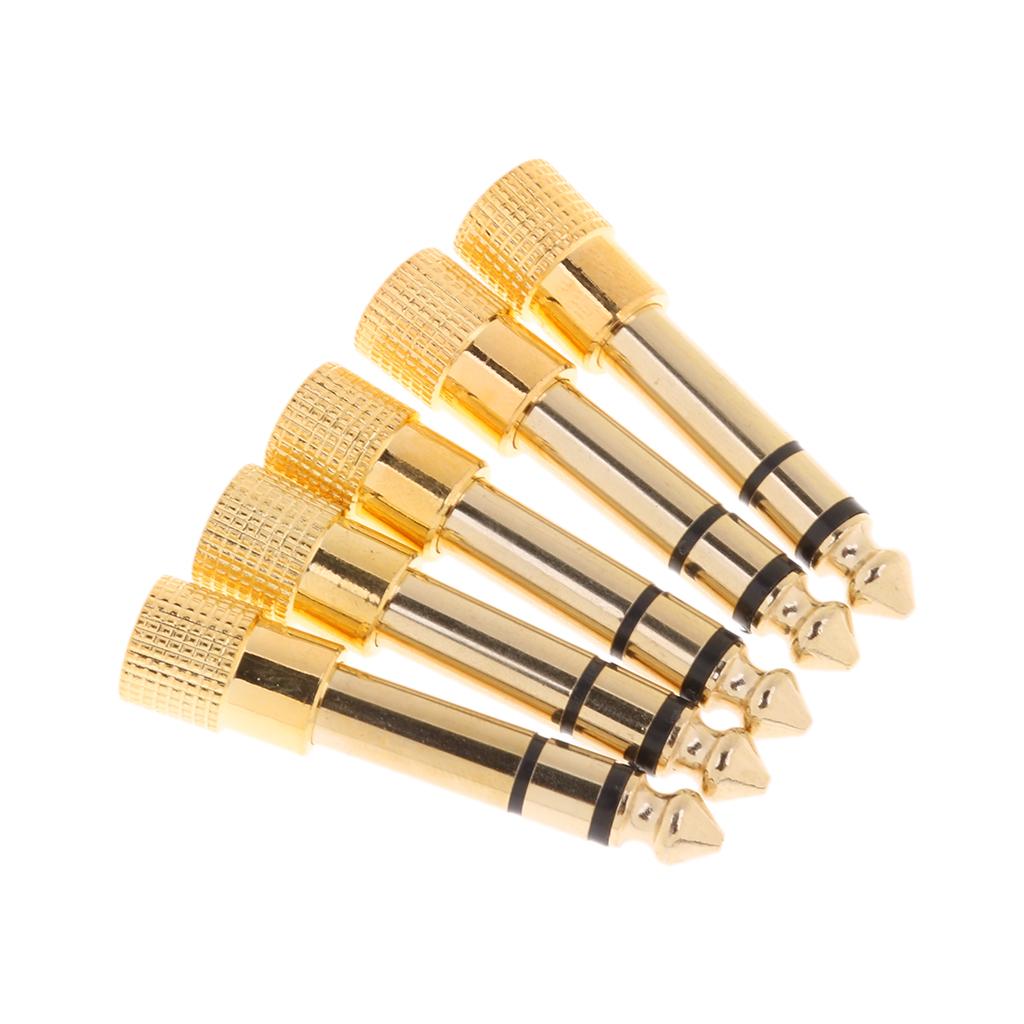 6.3mm 1/4" Male Plug to 3.5mm 1/8" Female Jack Stereo Audio Adapter