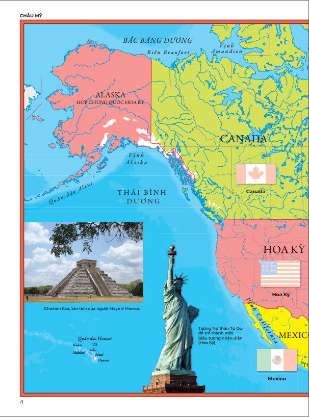 Sách - Atlas Sticker Các Lá Cờ - Hơn 200 Sticker - ndbooks