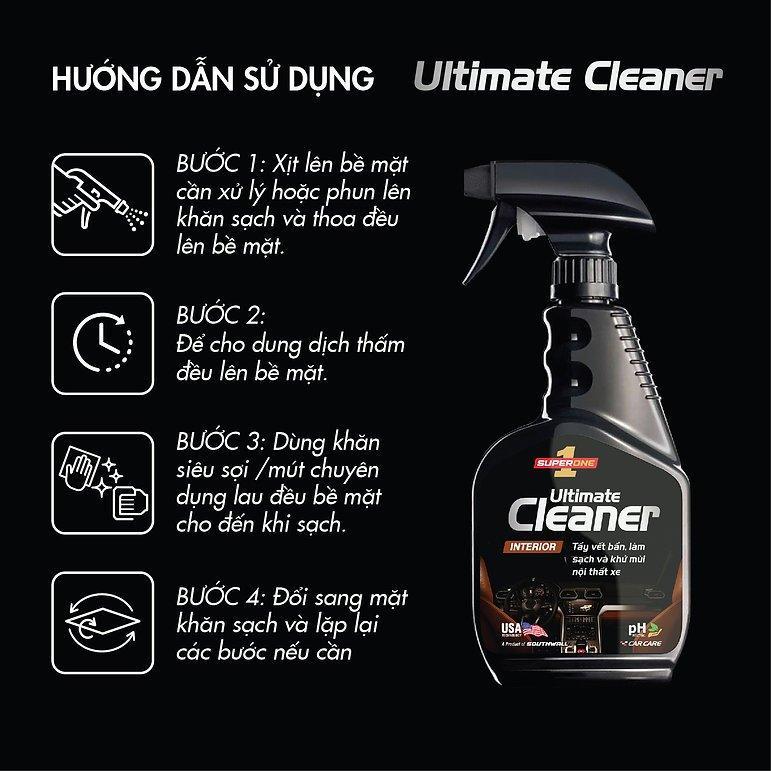 Dung Dịch Tẩy Vết Bẩn Và Làm Sạch Nội Thất SUPERONE Ultimate Cleaner - Interior SOUTHWALL A104