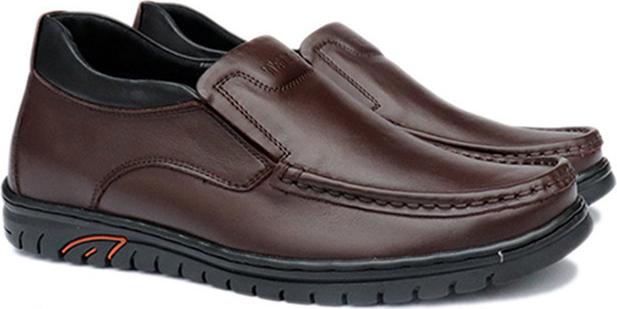 GIÀY TĂNG CHIỀU CAO – GIÀY CAO DÀNH CHO NAM GIỚI T&TRA S1071 MỌI TRƠN – CAO 5CM GIÀY ĐỘN NAM CAO VƯỢT TRỘI – NÂU TỐI – 40