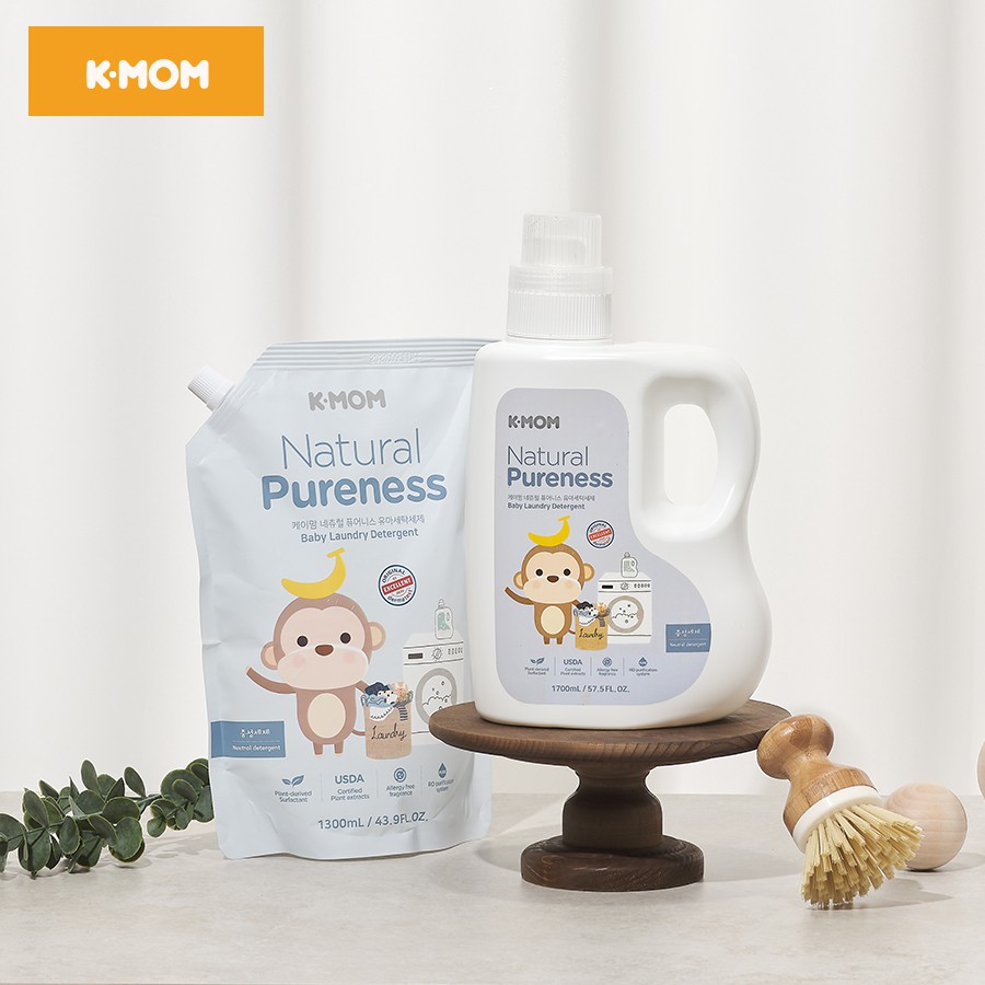 Nước giặt hữu cơ K-Mom Hàn Quốc KM13127 dạng túi 1300ml