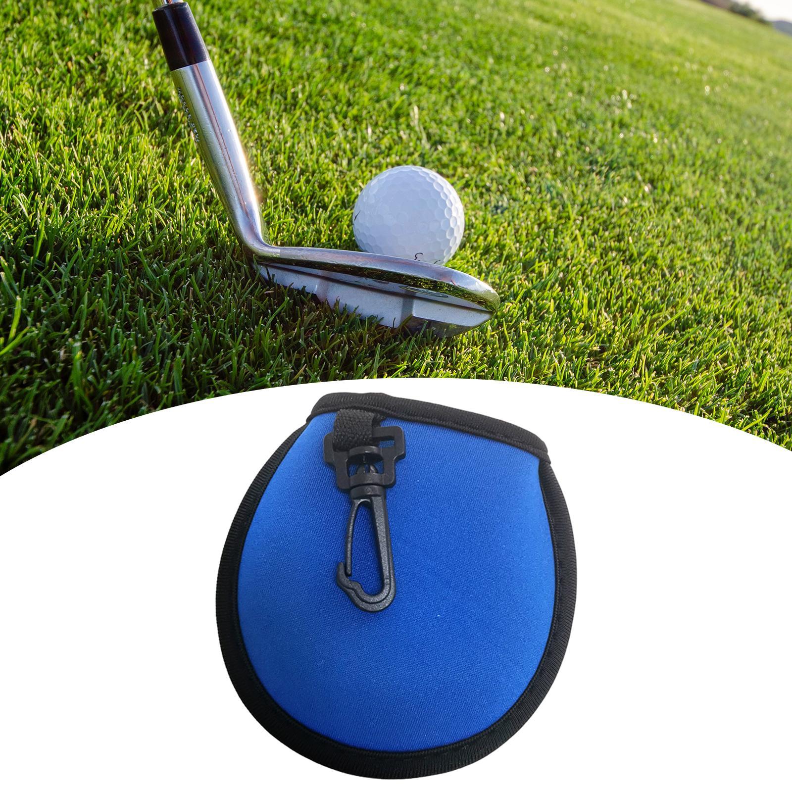 Golf Ball Cleaner with Clip Portable Golf Ball Wiping Golf Ball Cleaning Bag