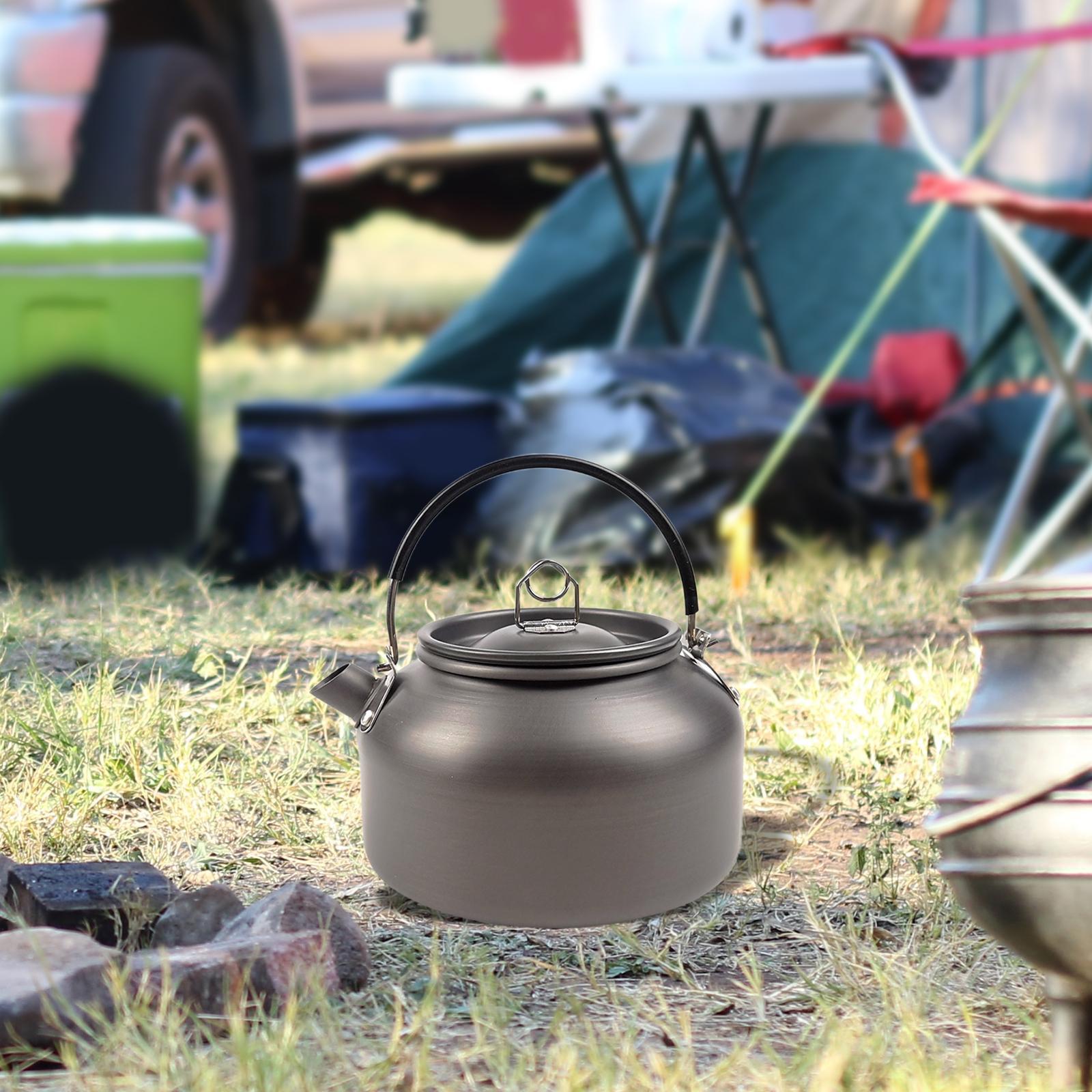 Camping Hot Water Kettle 0.8L Whistling Water Kettle Lightweight Mini Kettle