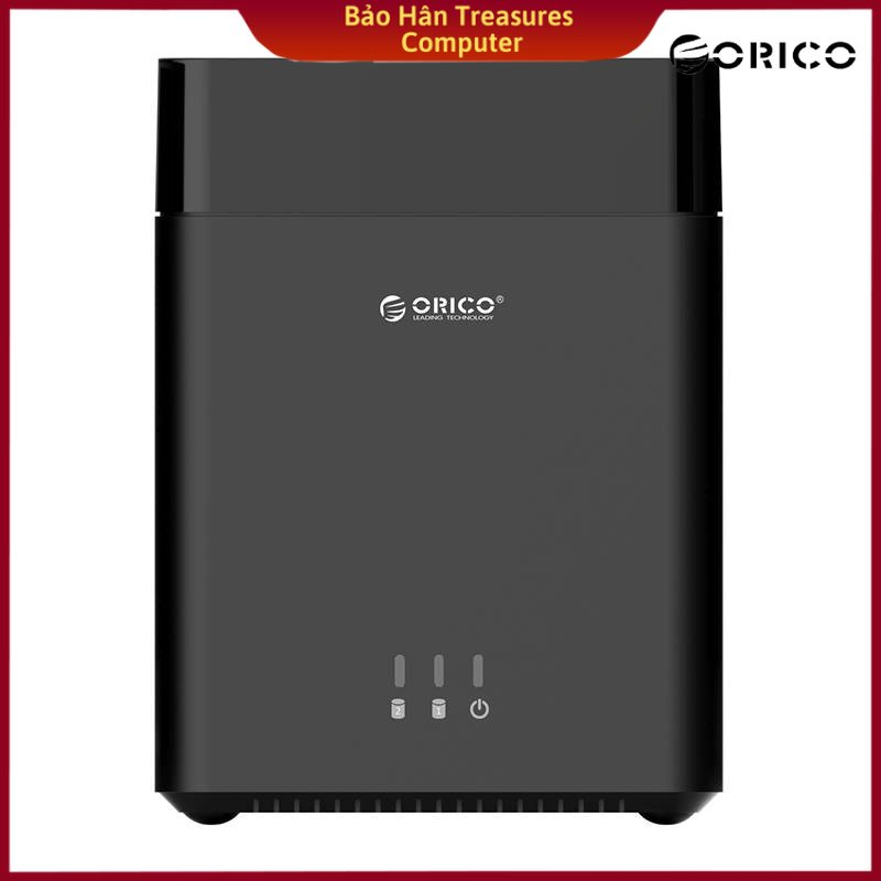 HỘP ĐỰNG Ổ CỨNG 3.5&quot;&quot; 2 KHE CẮM SATA 3 USB 3.0 TYPE B ORICO DS200U3 Hàng Chính Hãng