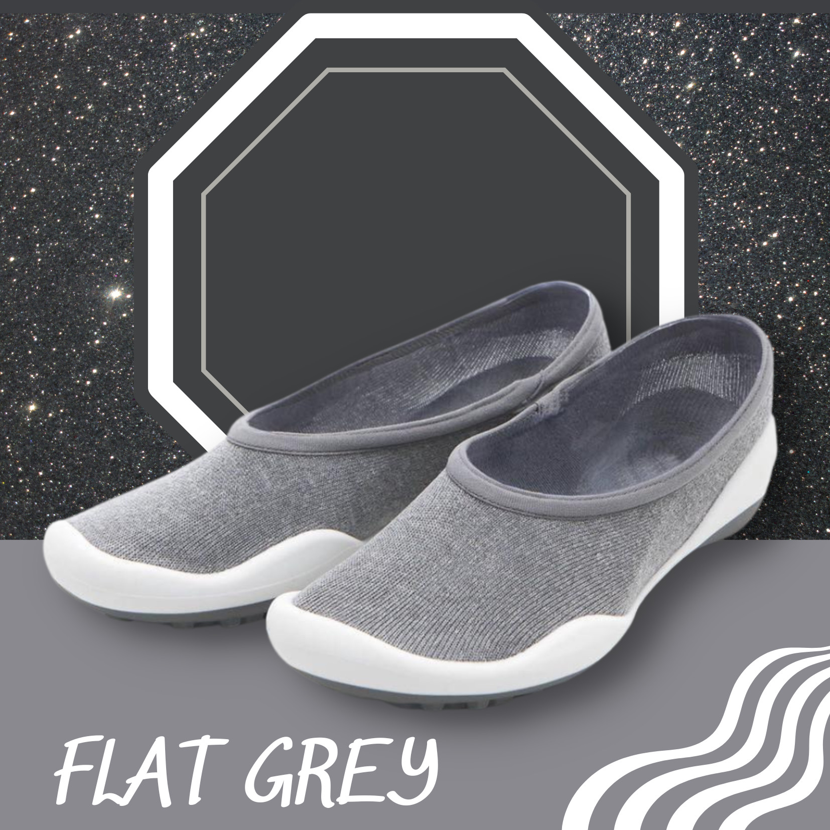 Giày tất người lớn - Flat grey