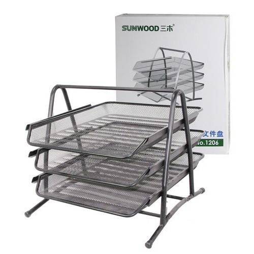 Khay 3 Tầng Sắt Sunwood 1206 Thiết Kế Mới Lạ Độc Đáo Phù Hợp Dùng Trong Văn Phòng