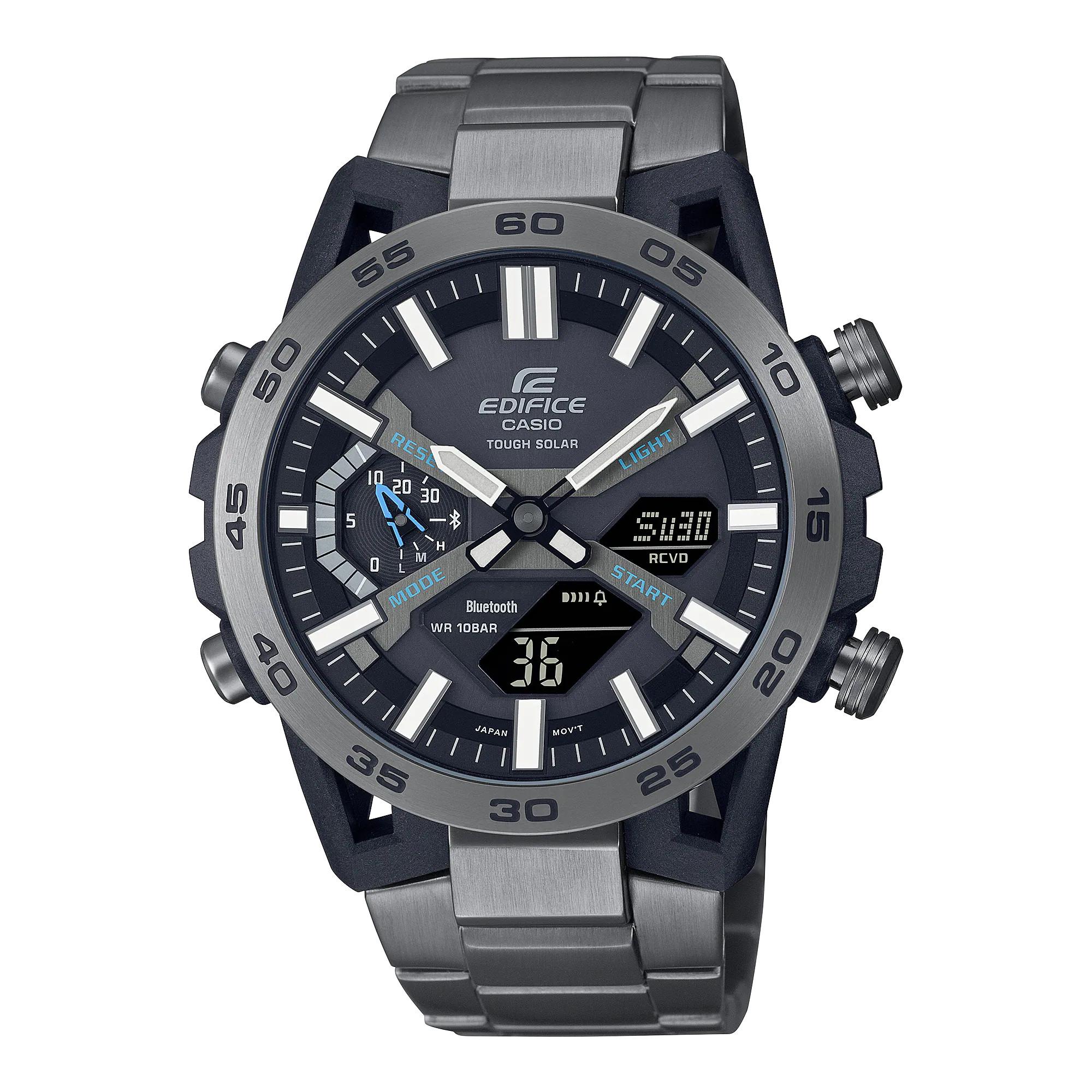 Đồng Hồ Nam Dây Thép Casio Edifice ECB-2000DC-1A Bluetooth Chính Hãng - Pin Năng lượng Mặt Trời - ECB-2000DC-1ADF