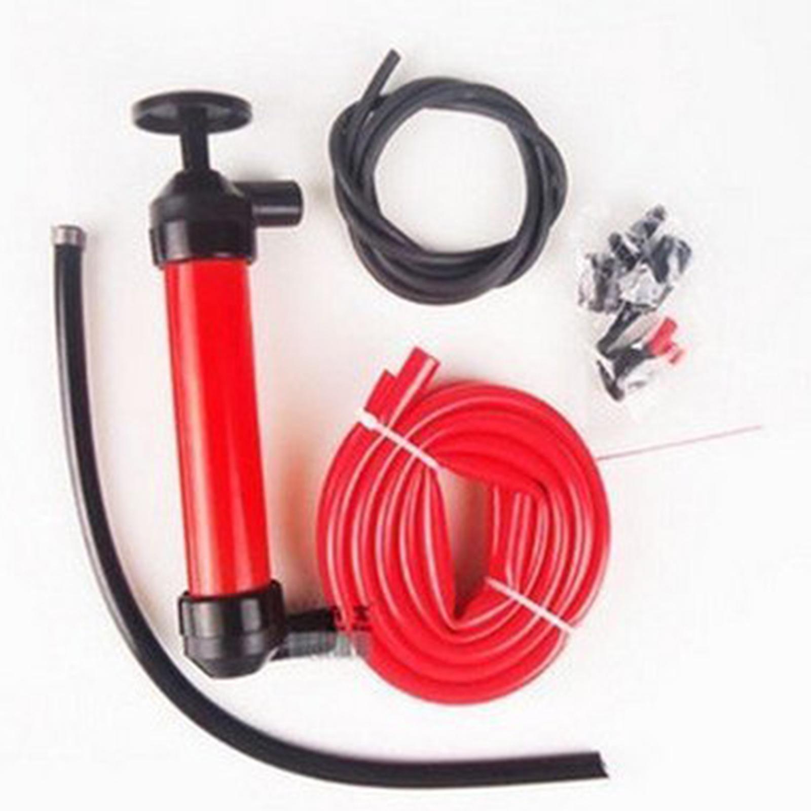 Siphon Fuel Transfer Pump Kit 5L/Min with Tube Connector 200cc Fits for Petrol Liquid