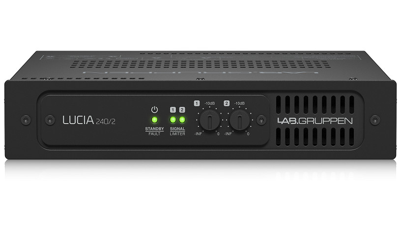 Amplifiers Lab.Gruppen LUCIA 240/2 - Amply 2 kênh x120watts tích hợp bộ xử lý DSP -Hàng Chính Hãng