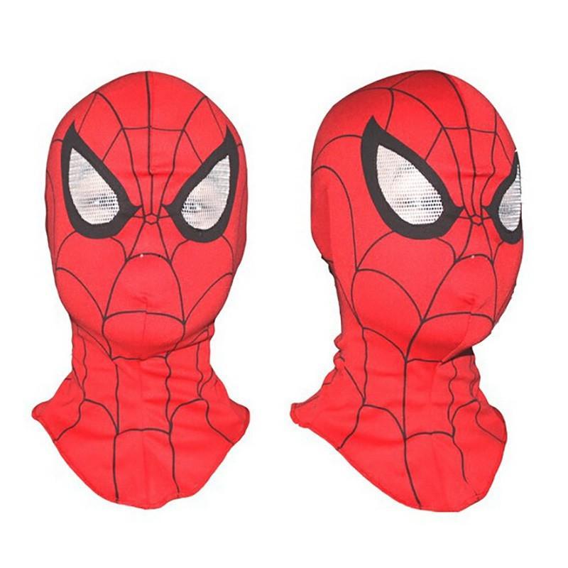 Mặt nạ hình người nhện dubaba cho lễ Halloween-Mặt nạ Người Nhện vải trùm đầu-Mặt nạ Người Nhện có đèn, có nhạc