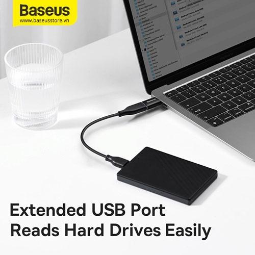 Đầu chuyển OTG Type C to USB 3.1 Baseus Ingenuity Series Mini OTG ( Hàng Chính Hãng)