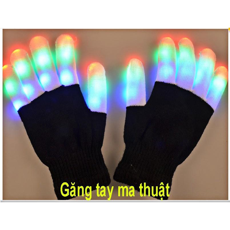 Găng tay có gắn đèn LED phát sáng-Găng tay đèn LED phát sáng thiết kế độc đáo cho các bữa tiệc sáng đêm noel