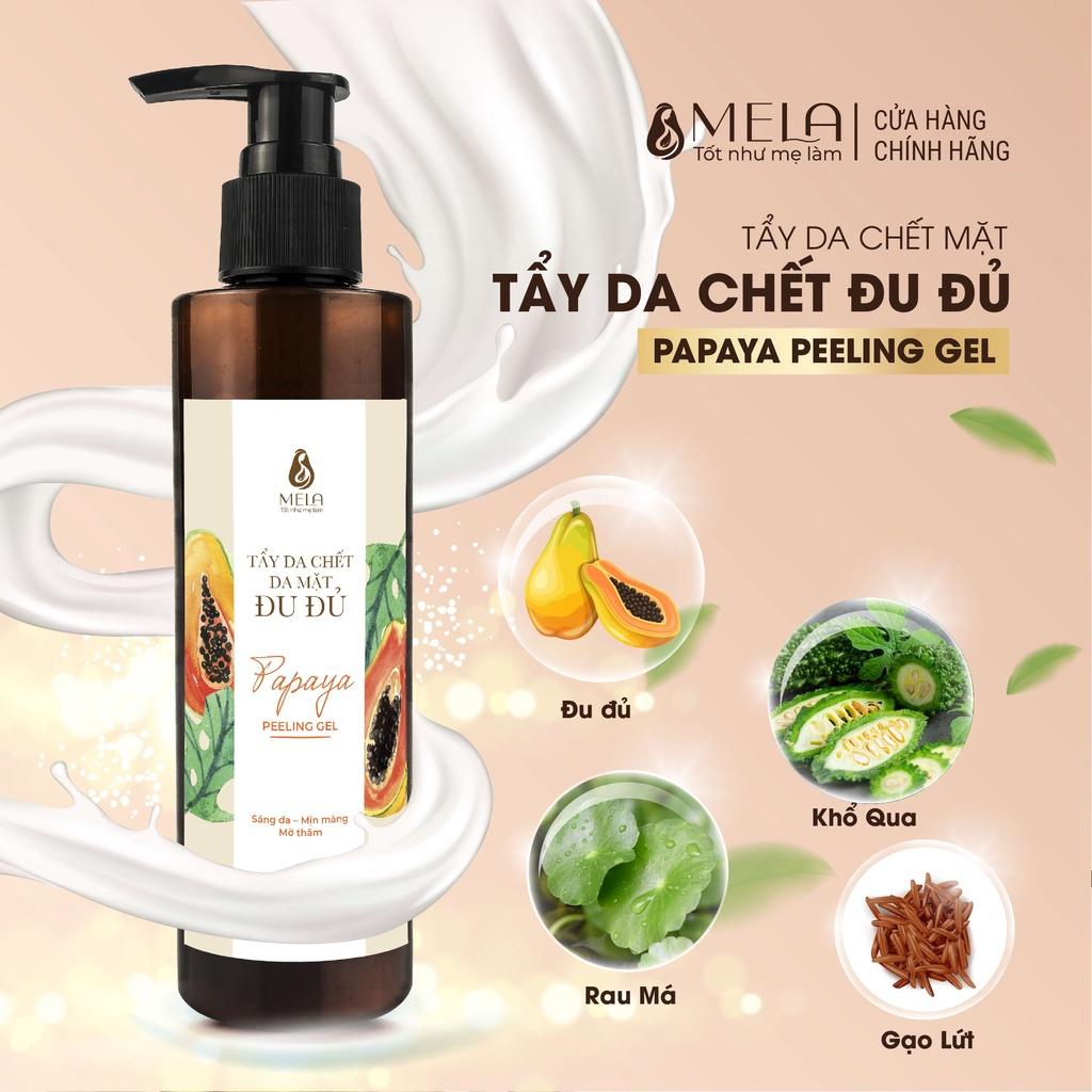 Tẩy Da Chết Mặt Đu Đủ MELA Làm Sạch Sâu Lỗ Chân Lông Loại Bỏ Tế Bào Chết 100ml - ML09