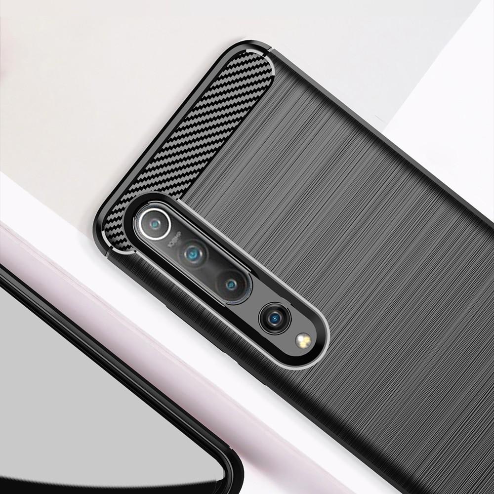 Ốp lưng cho Xiaomi Mi 10 10 Pro 10 Lite dẻo Carbon phay xước chống sốc chống vân tay