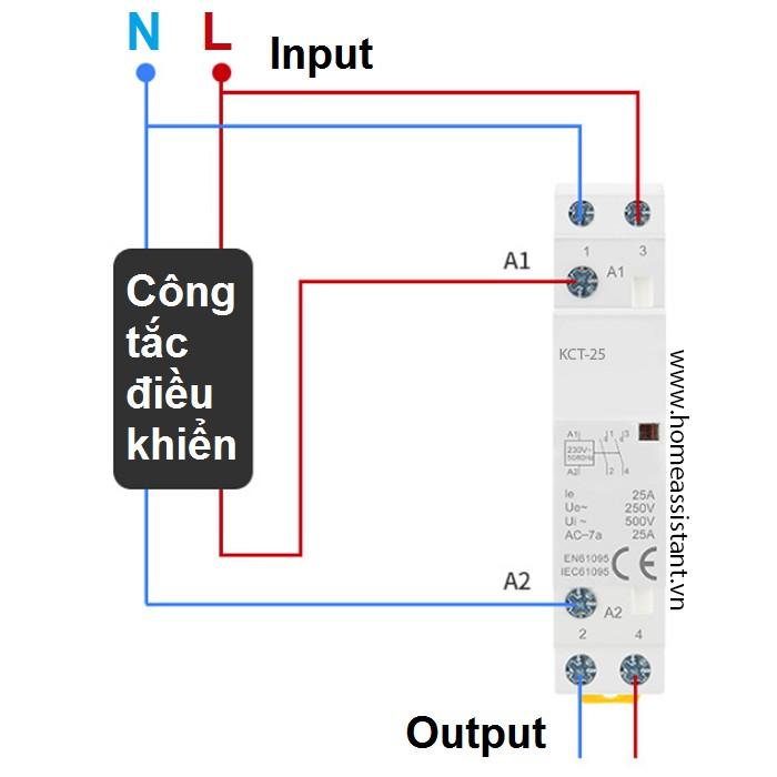 Khởi Động Từ 1 Pha 2P 25A KCT-25 (Contactor)